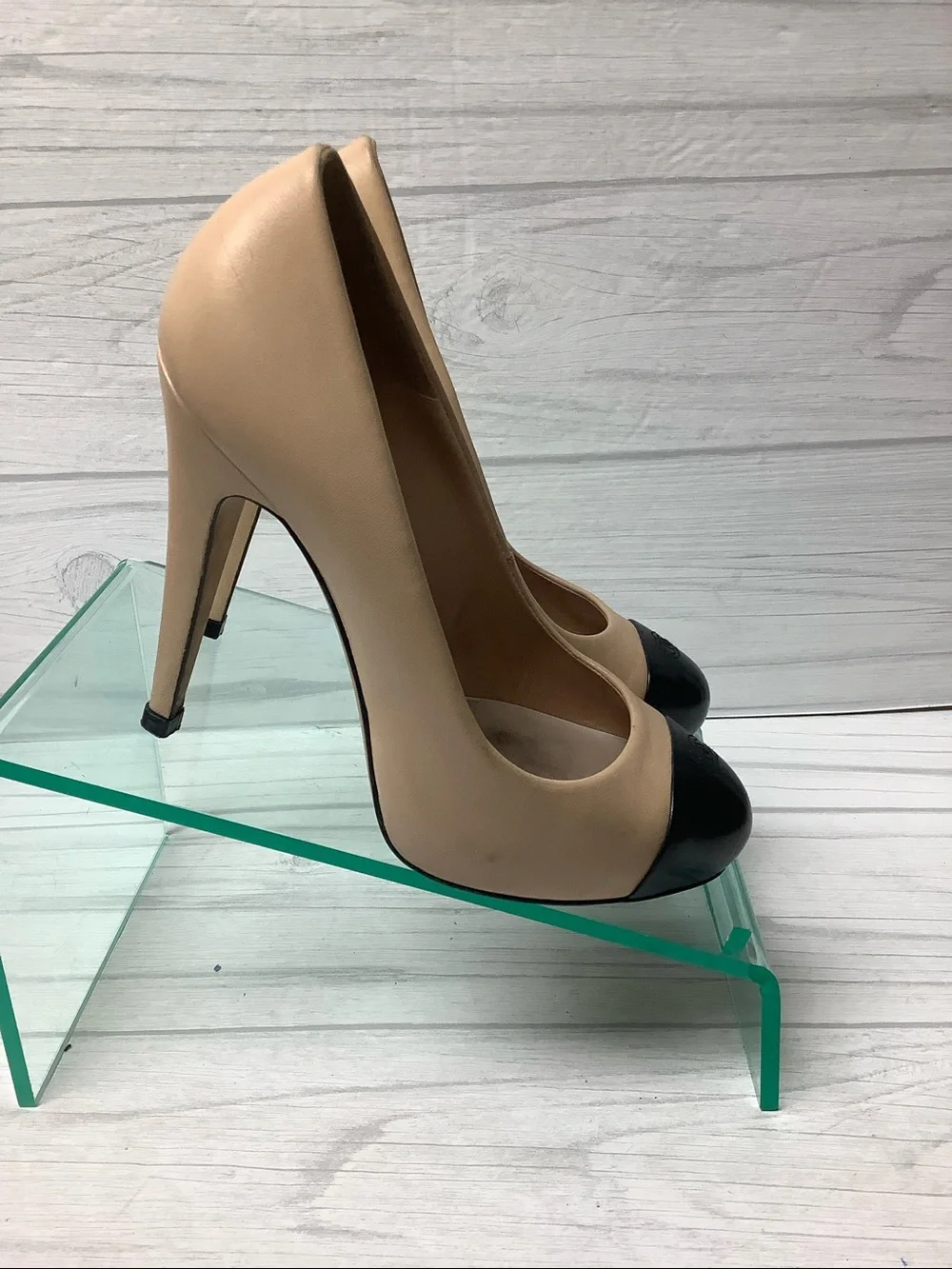 CHANEL two-tone pumps